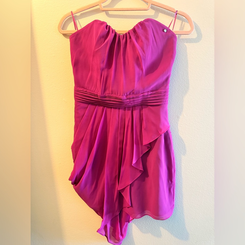 Guess Sleeveless Dress in Fuchsia Pink